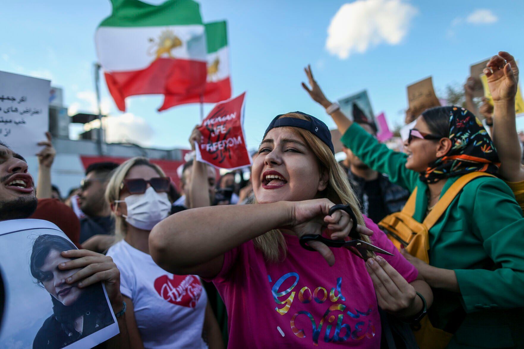 APTOPIX Turkey Iran Protest